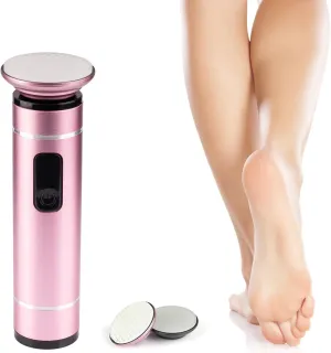 Electric Foot Callus Remover, Cordless Rechargeable Adjustable Speed Feet File with Nano Glass Grinding Disc, Wireless Professional Pedicure Tool for Heel Dead Skin and Calluses