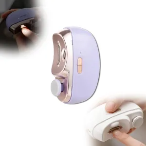 Electric Nail Clippers for Seniors 2025: Advanced 3-in-1 Automatic Clipper, Trimmer & Polisher Set, Specifically Designed for Easy & Safe Nail Care for Senior Adults (Purple)