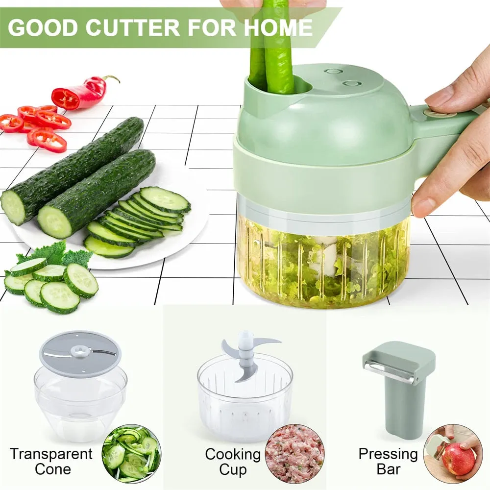 Electric Touch-sensitive Vegetable Slicer Handheld Portable in 1 Wholesale 4