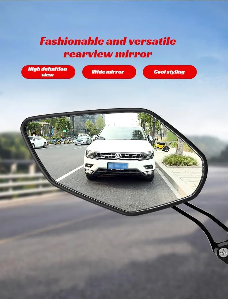 [Ellniges]MTB Rr View Mirror - Premium oy Cycling Accory with【Plane Lens】& Rotatable Design, Compatible with 22.2mm Handlebars, ABS for Road/Off-Road Biking