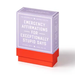 'Emergency Affirmations for Exceptionally Stupid Days' Card Deck