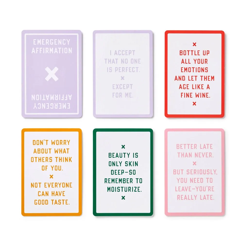 'Emergency Affirmations for Exceptionally Stupid Days' Card Deck