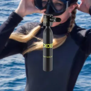Emergency Scuba Tank, 3000PSI Pressure Range, Includes Dust-Proof Cap & One-Way Air Filter, Perfect for Travel, Spearfishing & Shallow Water Exploration