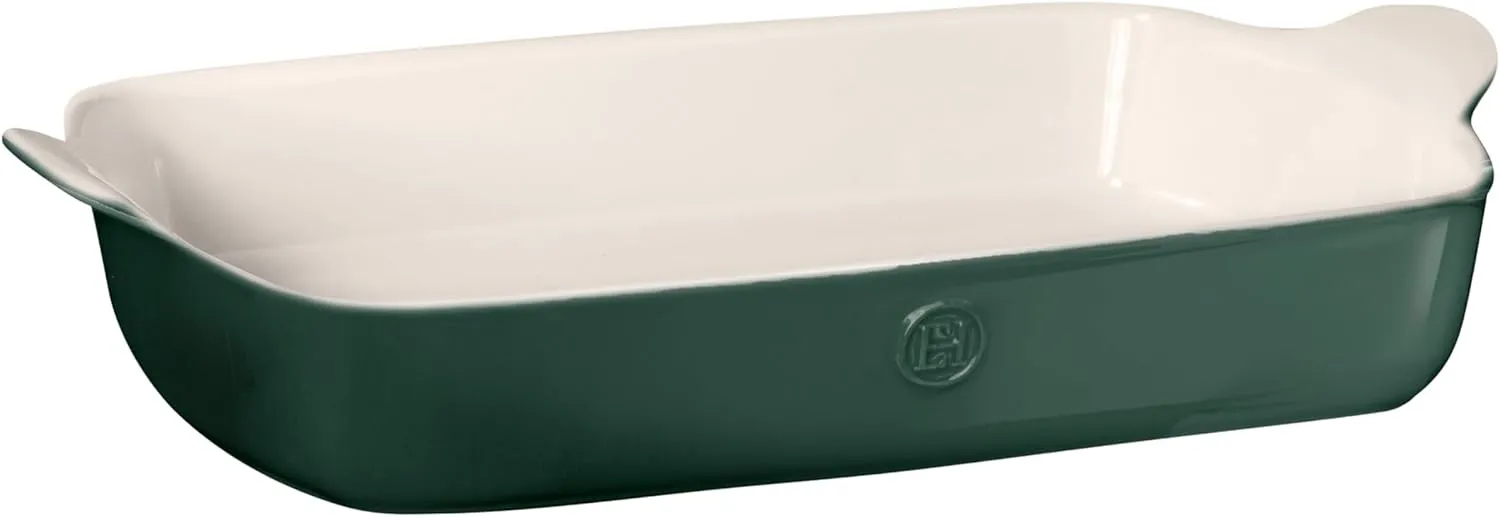 Emile Henry 17.75" x 11" / 5qt Extra Large Rectangular Baker - Modern Classics Collection |Evergreen