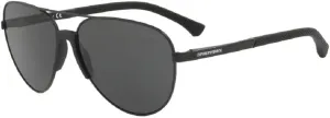 Emporio Armani EA2059 Aviator Sunglasses For Men   BUNDLE with Designer iWear Eyewear Care Kit
