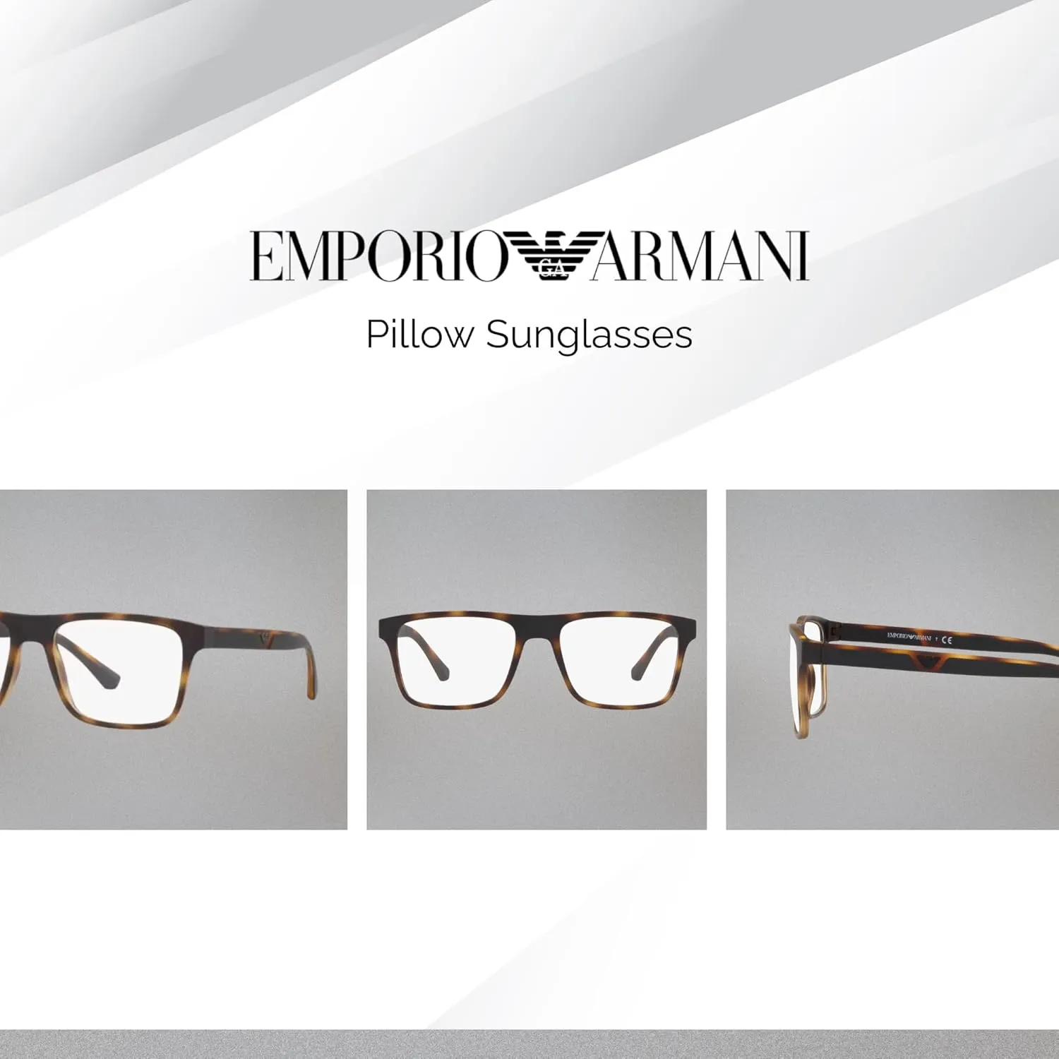 Emporio Armani EA4115 Square Sunglasses for Men   BUNDLE With Designer iWear Complimentary Eyewear Kit