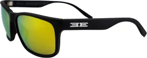 Epoch Eyewear Delta Golf Sport Sunglasses Black Frame Yellow Mirror Polarized Lenses