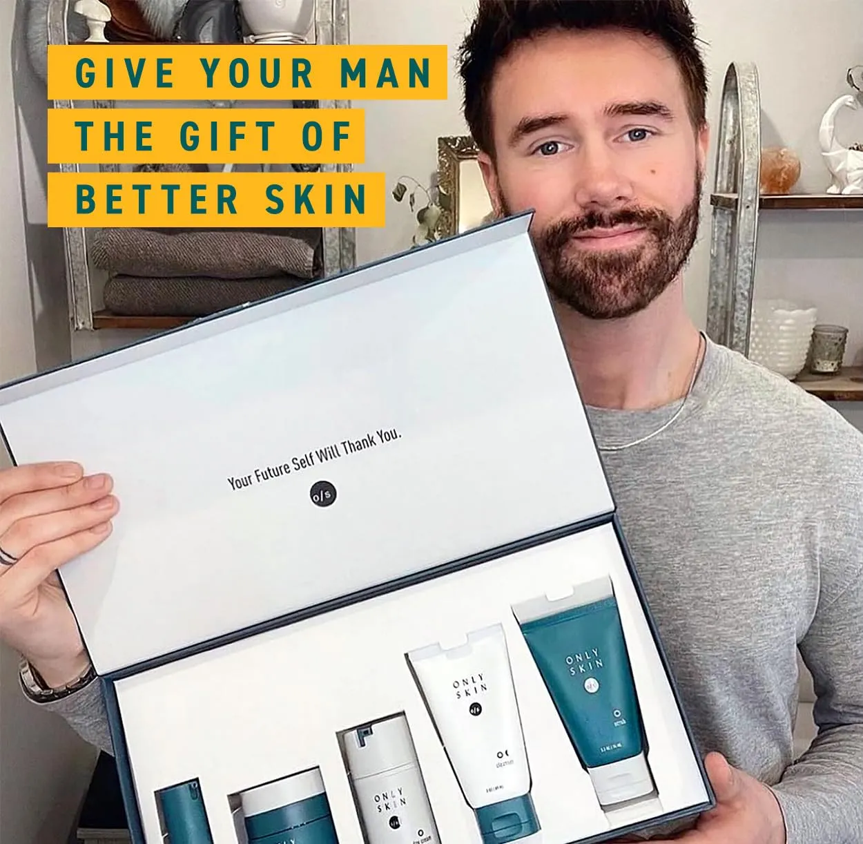 Essential Skin Care Kit, 3-Piece, Face Cleanser, Exfoliating Scrub & Day Cream Moisturizer Gift Set, Back To School Gifts