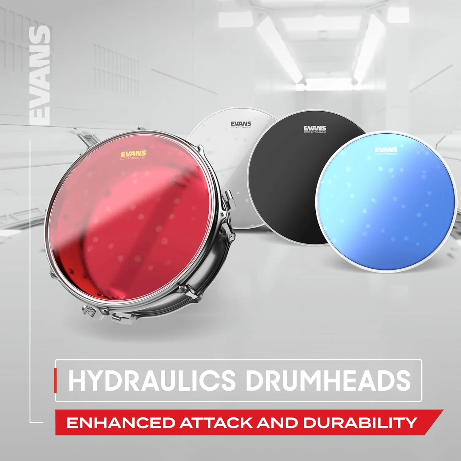 Evans Drum Heads - Black Chrome Tom Drumhead, 14 Inch