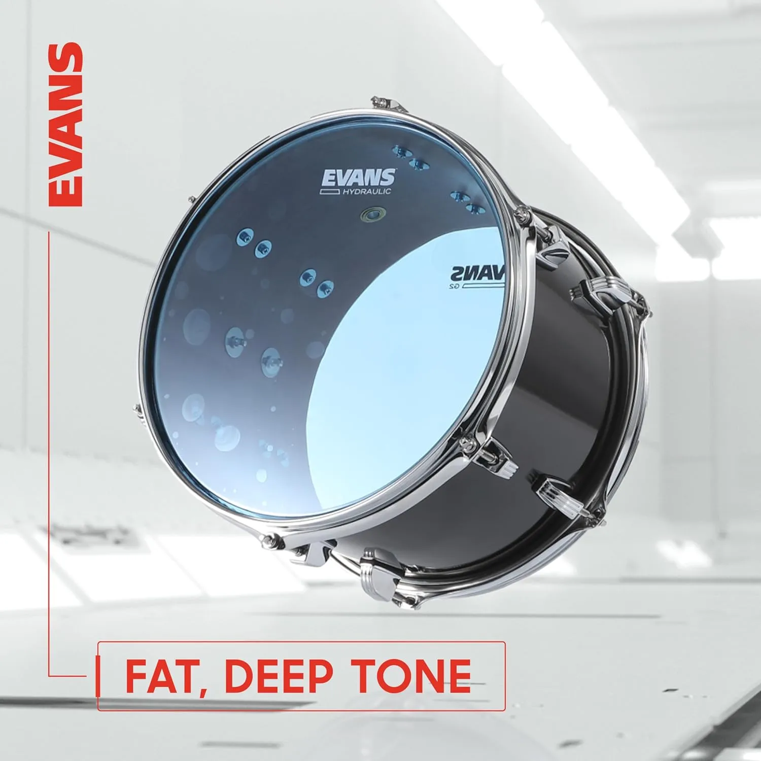 Evans Drum Heads - Black Chrome Tom Drumhead, 14 Inch