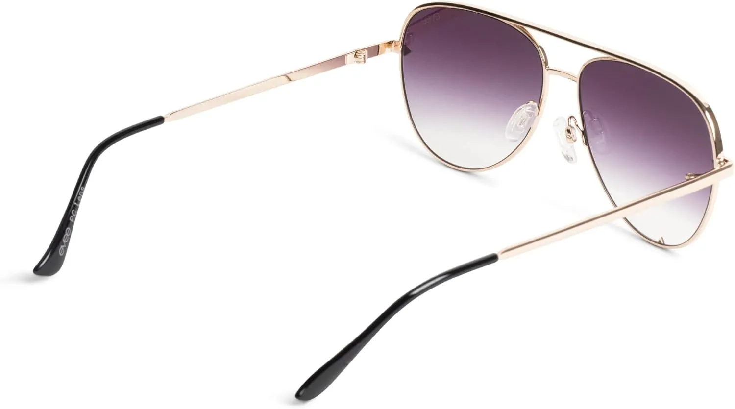 EVEE Fashionable Metal Aviator Sunglasses with Oversize Flat Reflective Mirror Lenses (GEMINI)
