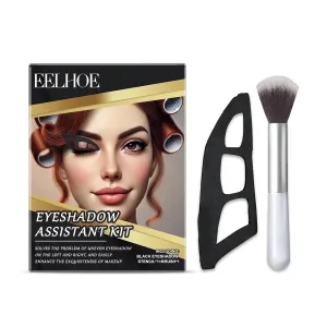 Eyeshadow Stencil Kit, Reusable Eyeshadow Templates with Makeup Brushes, Easy to Carry，Easy Eye Makeup Tools for Beginners and Pros, Perfect for Smokey, Cut Crease, and Everyday Looks