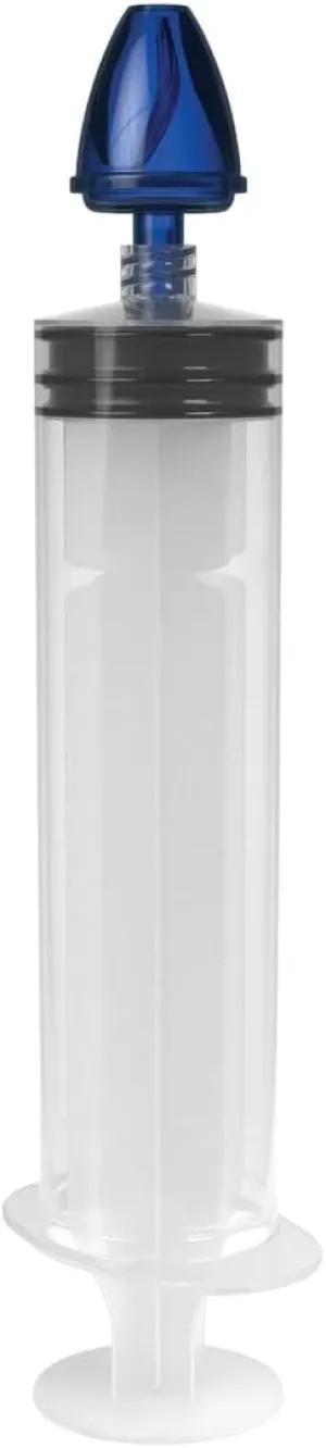Ezy Dose Sinus and Allergy Relief Syringe | Nose Rinse for Home or Travel | Includes 50 Saline Packets
