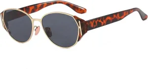 Fashion Luxury Oversized Oval Cat Eye Sunglasses Women Men Retro Trendy Eyeglasses Summer Traveling Shades Uv400