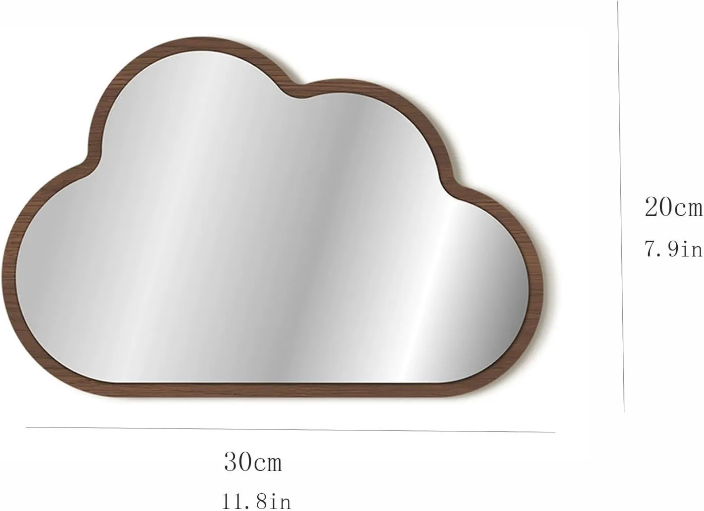 Favourite Retro Makeup Mirror, Desktop Decorative Mirror, Bedroom Desktop Vanity Mirror, high-Definition Desktop Mirror(30x20cm)