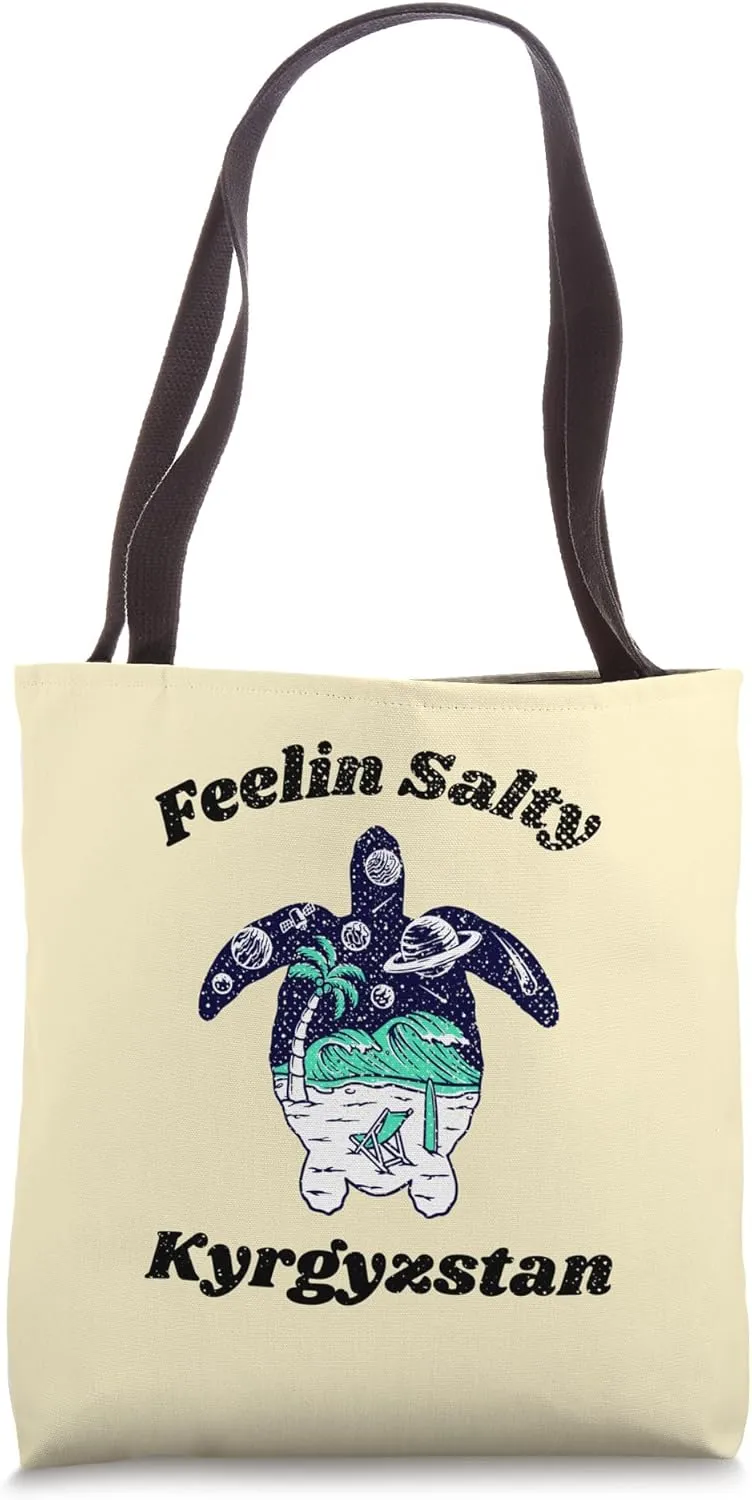 Feelin Salty Kyrgyzstan Vacation Travel Travel Tote Bag