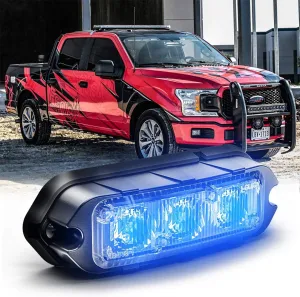 Feniex Industries - Blue T3 Surface Mount for emergency, warning, and tow vehicles. Compact LED perimeter light single color (Blue)