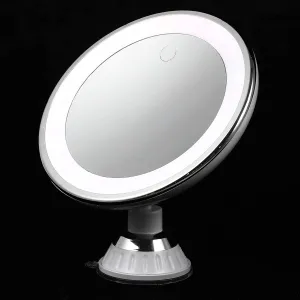 Fill Light Beauty Mirror Wall Mounted Makeup Mirror with Lights 10x Magnification for Bedroom Bathroom