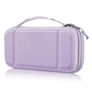 FINTIE Carrying Case for Nintendo Switch Lite 2019, [Shockproof] Hard Shell Protective Cover Travel Bag with Game Card & Micro SD Card Slots for Switch Lite Console & Accessories, Lilac Purple
