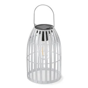 FIREFLY METAL SOLAR HANGING LANTERN WHITE