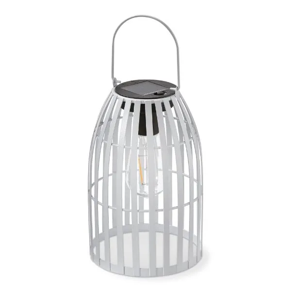 FIREFLY METAL SOLAR HANGING LANTERN WHITE