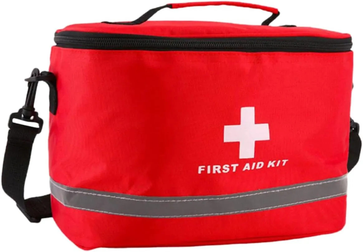 First Aid Kit Cylinder Design Emergency Bag Shoulder Pack Outdoor Medical Supplies Random Color