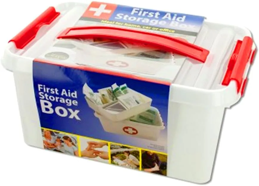 First Aid Storage Box Empty Kit Bag Travel Sport Medical Emergency Outdoor Camp