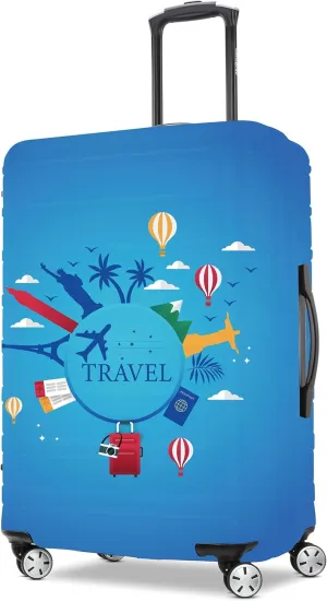 FIRST WAY Luggage Cover Protector - Anti-Scratch Suitcase Cover for Travel - Protects Against Dirt and Wear, Fits 27"-30" Luggage City Travel
