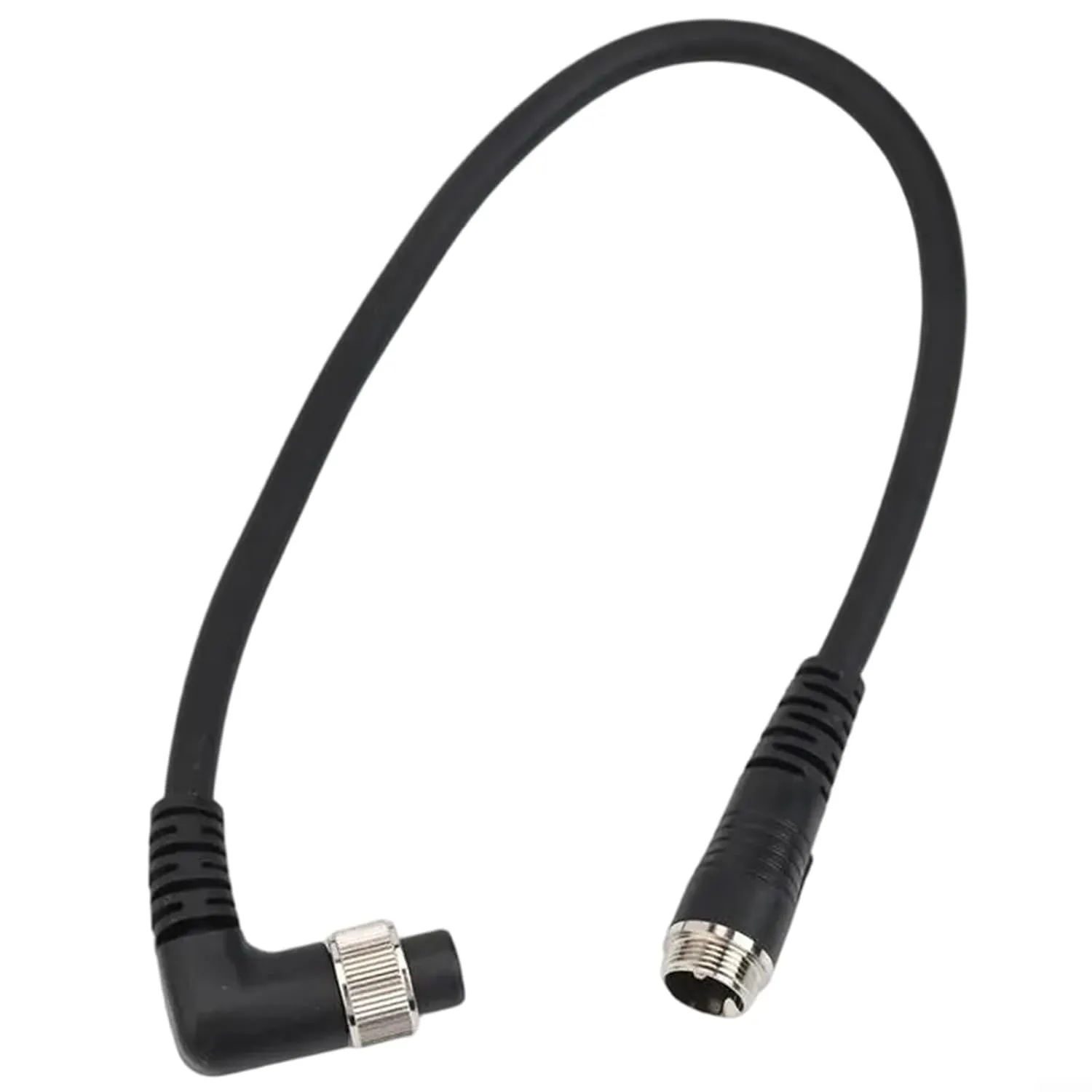 Fishing Reel Battery Power Cable for DAI-WA Elbow 2 Hole Power Cord Adapter 45cm Black PVC Copper Wire(3oclock)