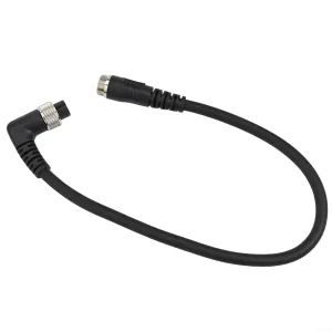 Fishing Reel Battery Power Cable for DAI-WA Elbow 2 Hole Power Cord Adapter 45cm Black PVC Copper Wire(3oclock)