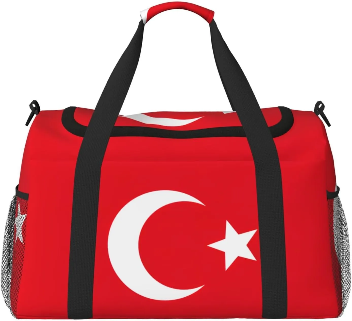 Flag of Turkey print Weekender Overnight Carry On Bag Gym Luggage Bag Duffel Bag for Travel Women
