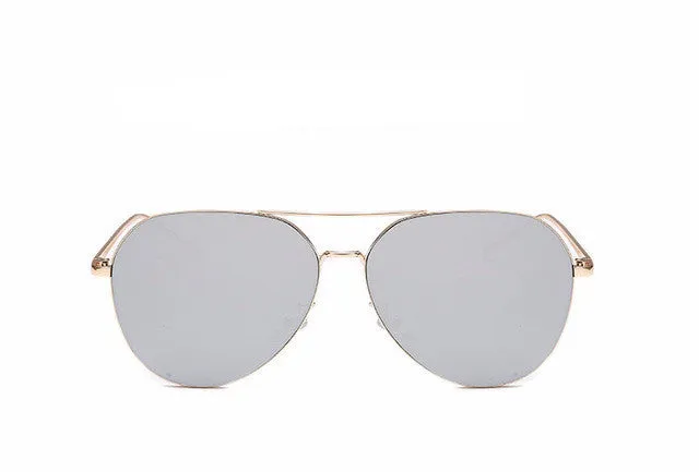 Flat Top Mirror Sunglasses