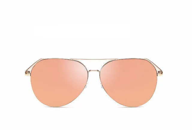 Flat Top Mirror Sunglasses