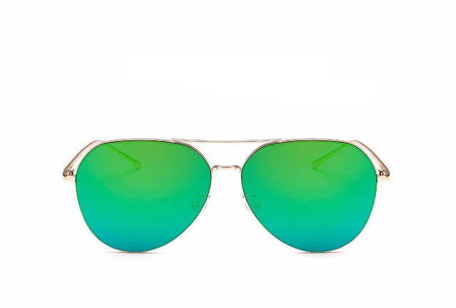 Flat Top Mirror Sunglasses