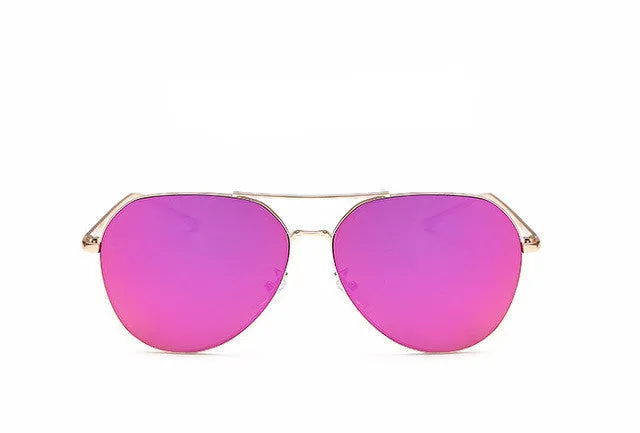 Flat Top Mirror Sunglasses