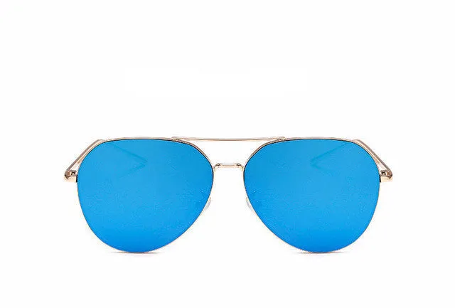 Flat Top Mirror Sunglasses