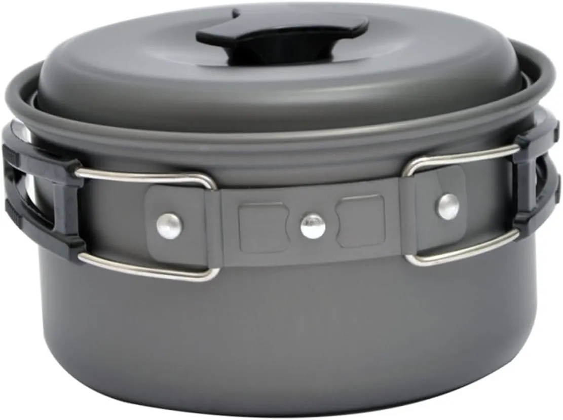 Folding Camping Pot Bowl Aluminum Outdoor Pot Hiking Pot for Travel Outdoor Activities