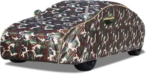 Full Car Cover for 2004-2025 Chevrolet Suburban | Outdoor UV Breathable Dustproof Car Tarpaulin Waterproof Sun-Proof Bird droppings-Proof Four-Season with Storage Bag(Camouflage)