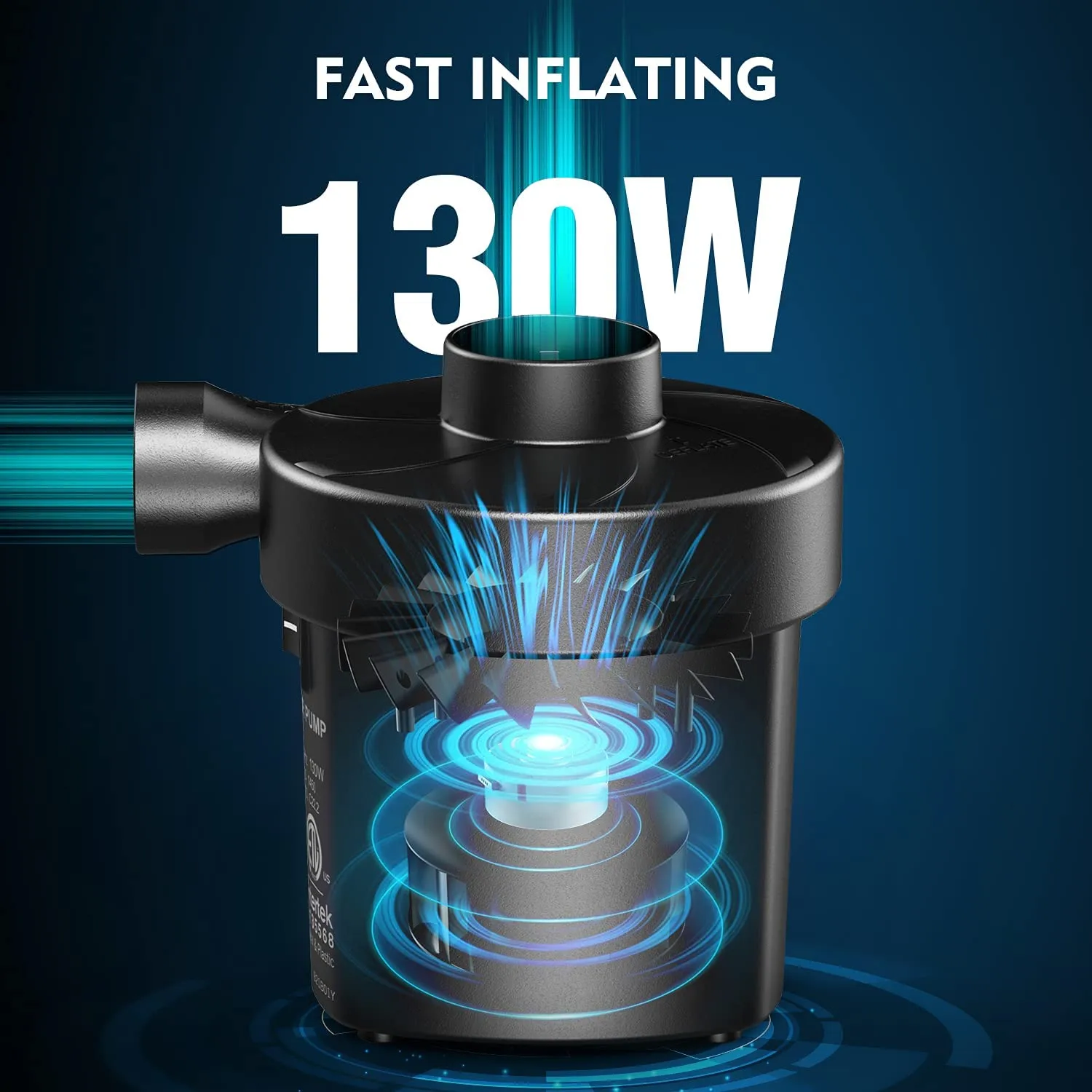 FUNAVO Portable Air Pump With 3 Nozzles