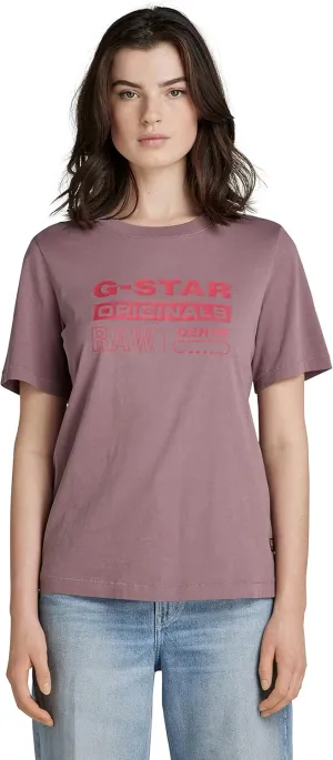 G-STAR Women's Raw Graphic Logo Slim Fit T-Shirt