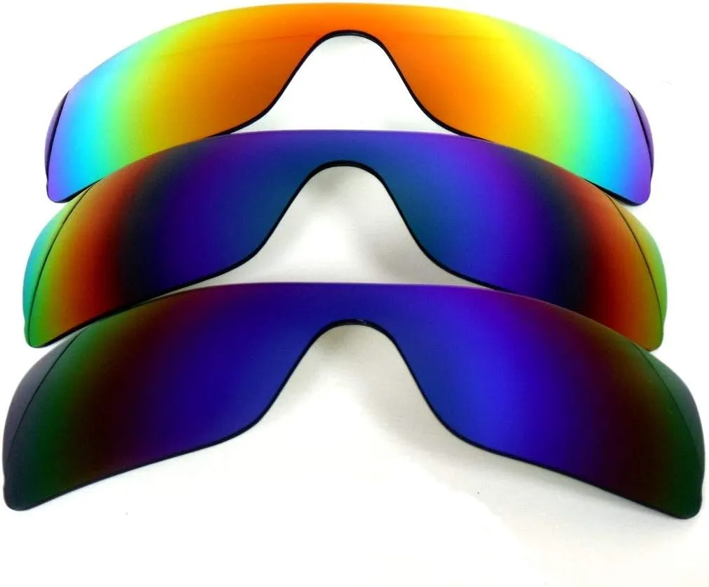 Galaxy Replacement Lenses For Oakley Batwolf Blue&Green&Red Color Polarized 3 Pairs