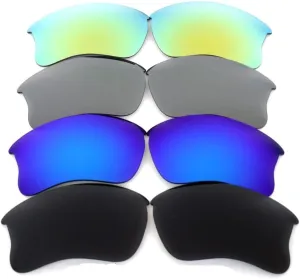 Galaxy Replacement Lenses For Oakley Flak Jacket XLJ 4 Pairs Color Polarized