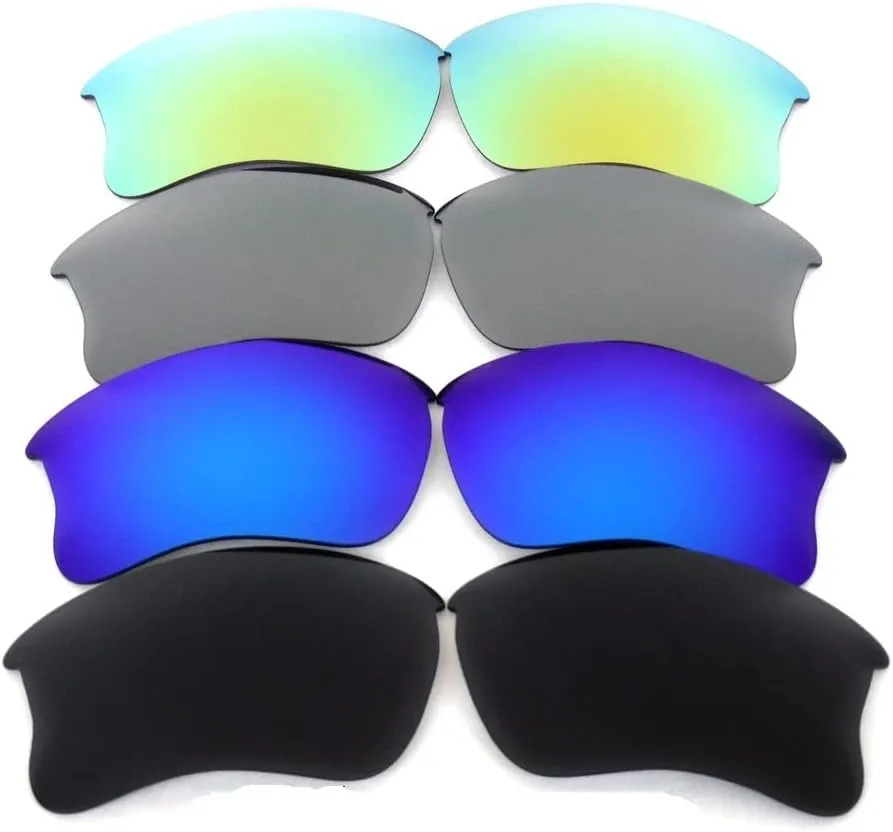 Galaxy Replacement Lenses For Oakley Flak Jacket XLJ 4 Pairs Color Polarized