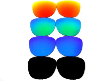 Galaxy Replacement Lenses For Oakley Frogskins Black/Blue/Green/Titanium 4 Pairs