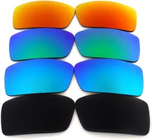 Galaxy Replacement Lenses For Oakley Gascan Small Polarized Black&Red 2 Pairs (Not Regulatr Gascan)