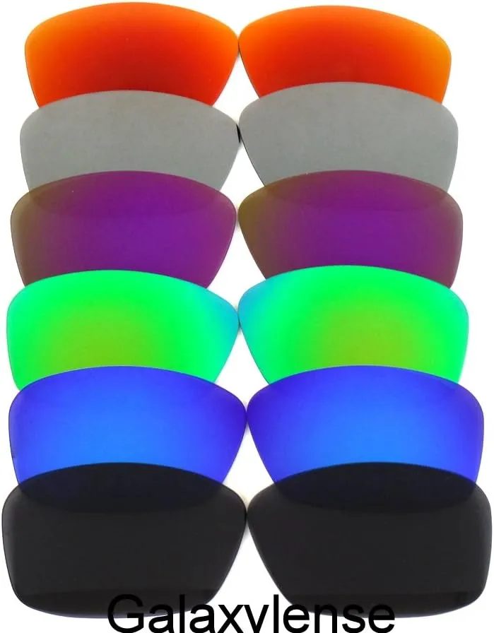 Galaxy Replacement Lenses for Oakley Hijinx Black&Blue&Green&Purple&Gray&Red Color Polorized,6 Pairs FREE S&H.