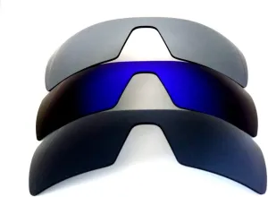 Galaxy Replacement Lenses for Oakley Oil Rig Black&Blue&Titanium Color Polarized 3 Pairs