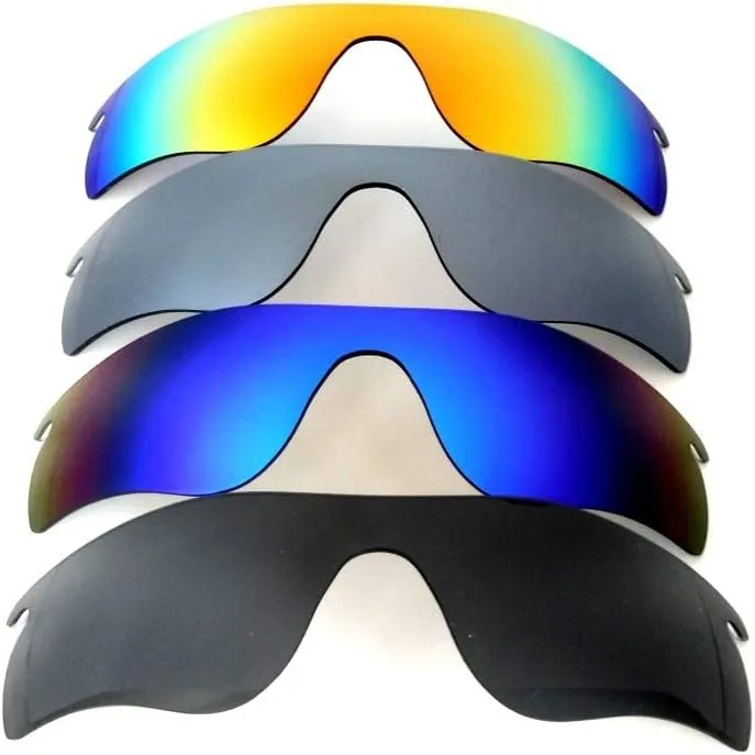 Galaxy Replacement Lenses For Oakley Radarlock Path Black&Blue&Grey&Red,4 Pairs