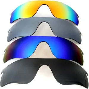 Galaxy Replacement Lenses For Oakley Radarlock Path Black&Blue&Grey&Red,4 Pairs