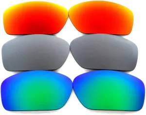 Galaxy Replacement Lenses For Oakley Scalpel Green&Gray&Red Polarized 3 PS